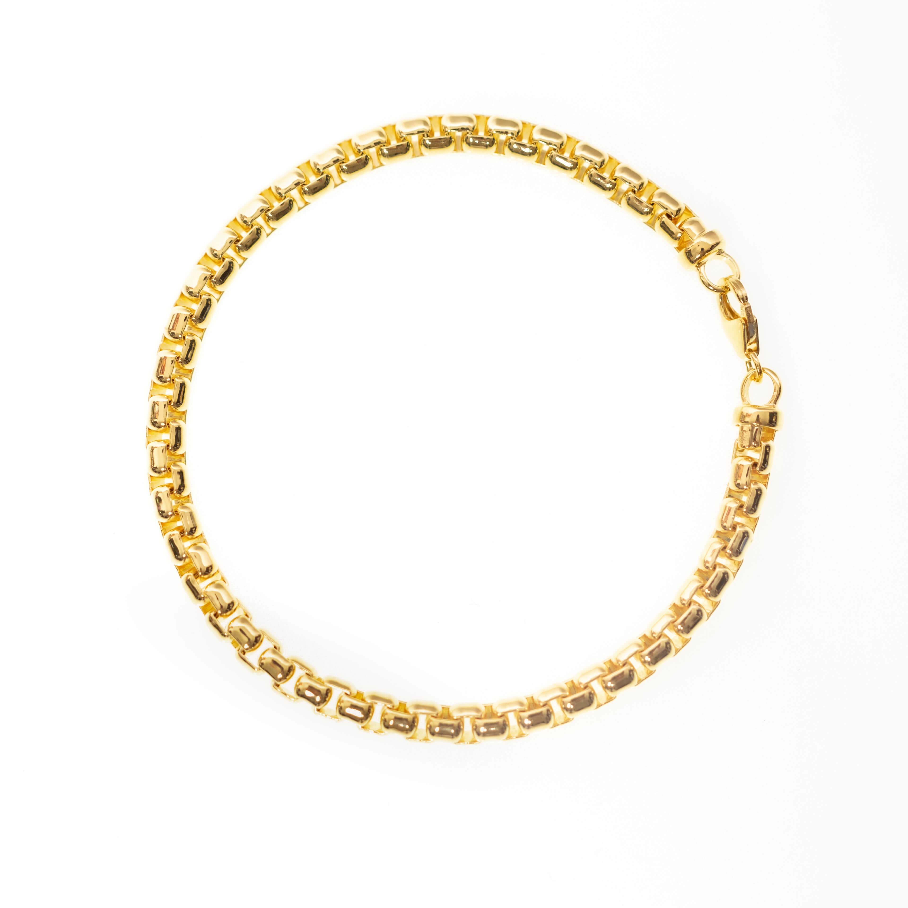 Gold Box Bracelet in 14kt Yellow Gold – Classic Wristwear – Liry's