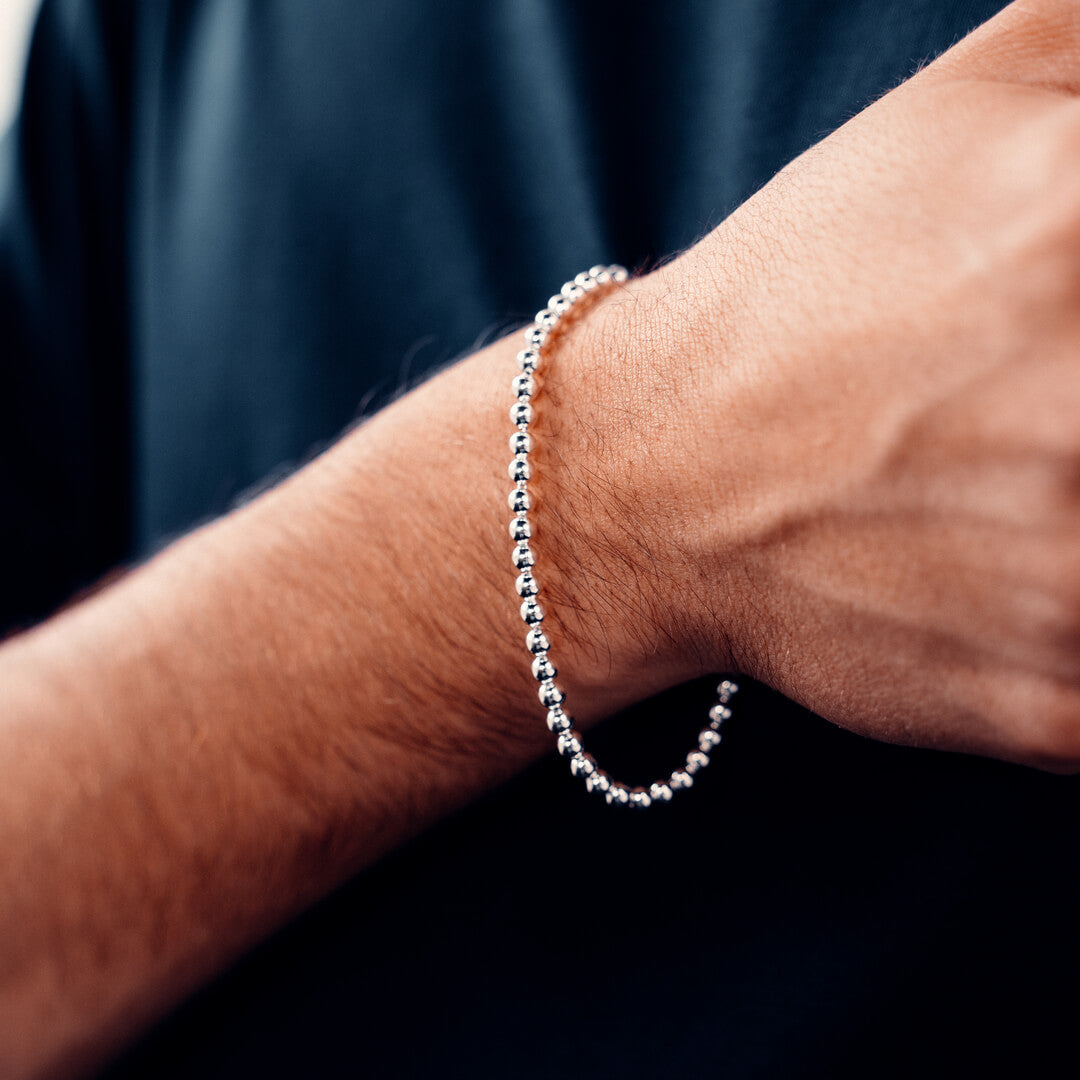 Silver Bead Bracelet – Liry's Jewelry - Main Image