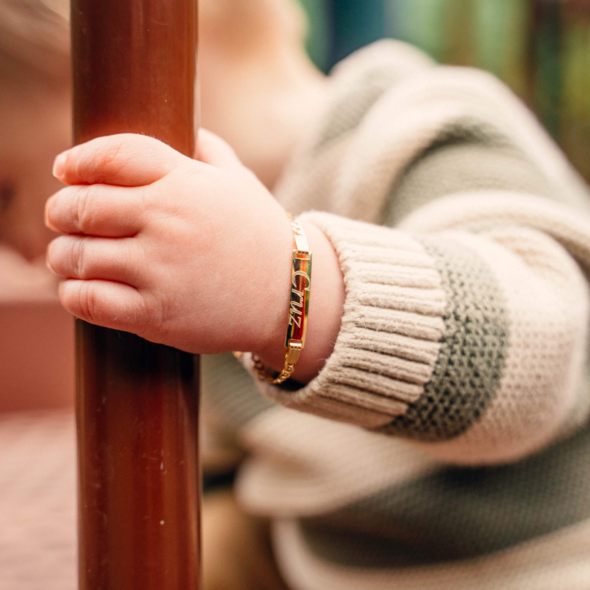 Newborn Bracelet With Hand Gold Newborn Baby Boy Hand Gold