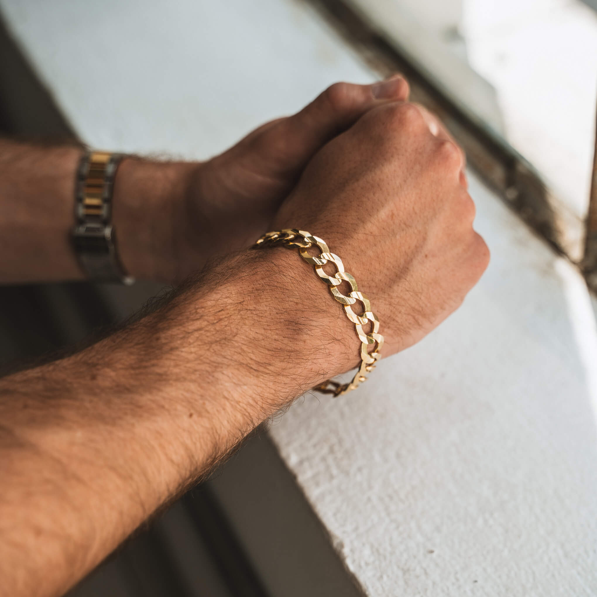 Gold Curb Link Bracelets – Liry\'s Jewelry