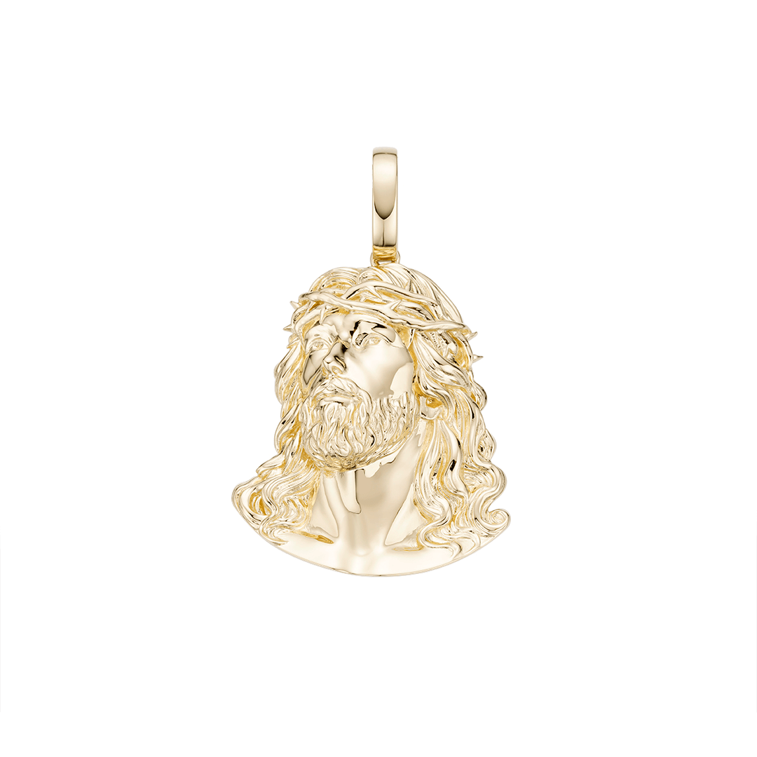 Jesus Piece Gold Pendant – Liry's Jewelry - Main Image