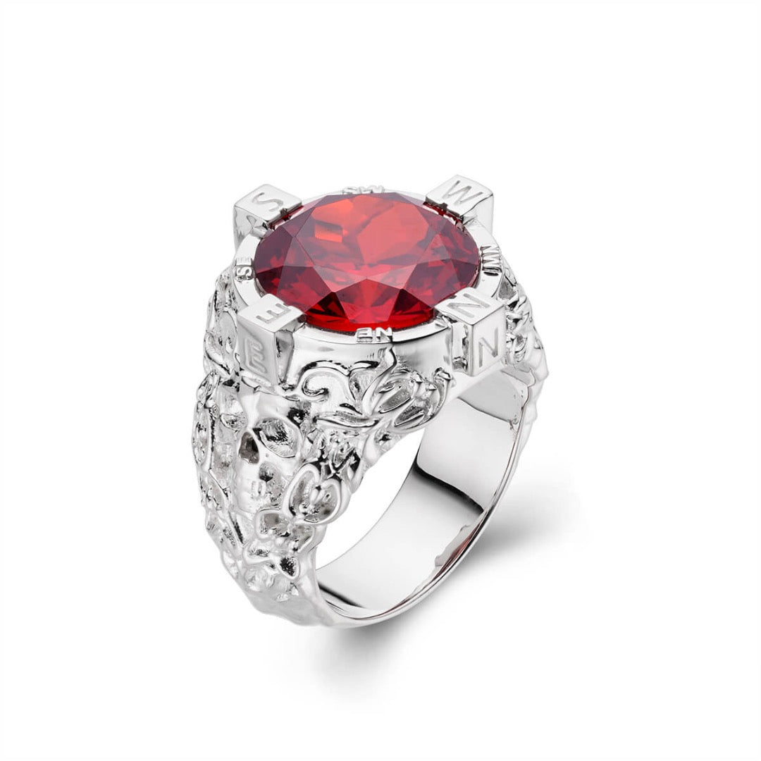 Mens Large Stone Compass Ring – Liry's Jewelry