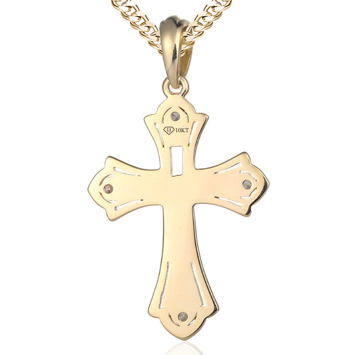 Small Gothic Cross with four diamonds