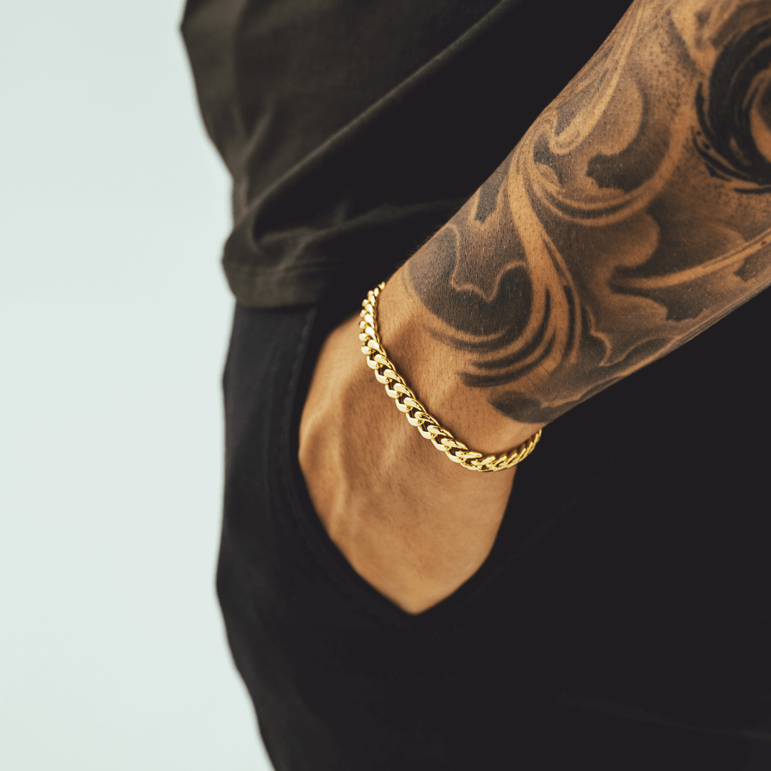 Gold Hollow Miami cuban link bracelets – Liry's Jewelry