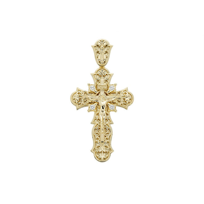 Intricate 3 Layer Crucifix Pendant-pendant charm-lirysjewelry