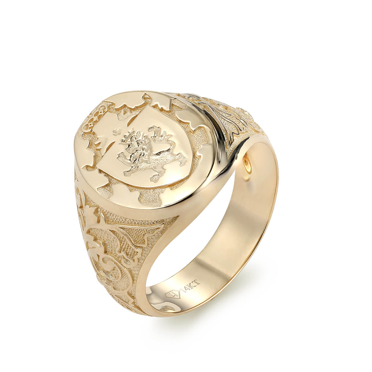 Lannister Ring Regal Lion Crest Jewelry in Gold Silver