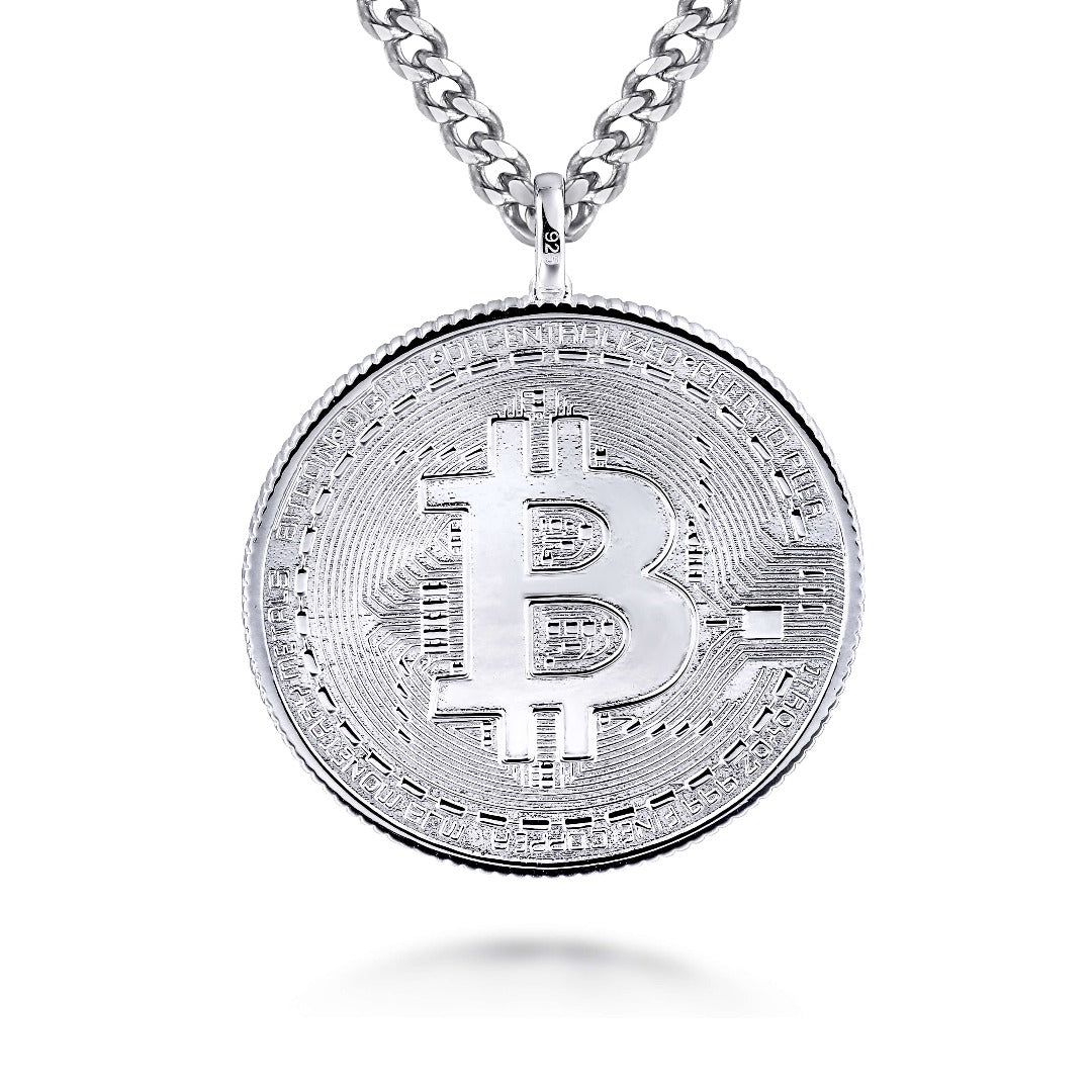Witchy Charms - Pendant Women Men Gold Plated Circle Bitcoin Pendant  Necklace Bitcoin Charm Chain Stainless Steel Female Male Gift - Cross  Pendant Charm, (CH-SPA184G)