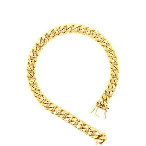 Gold Hollow Miami cuban link bracelets-lirysjewelry