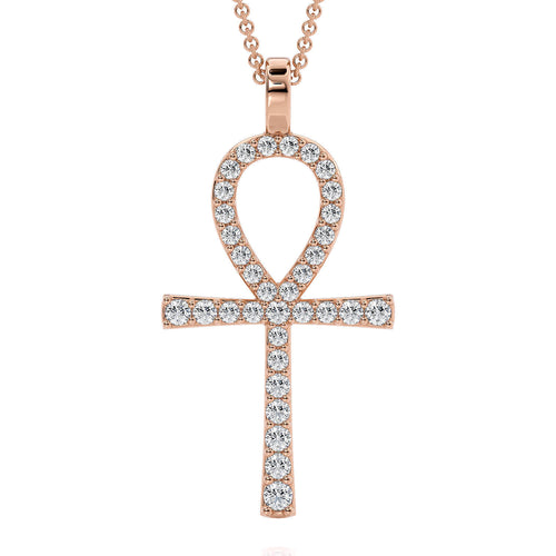 Diamond Ankh-pendant charm-lirysjewelry