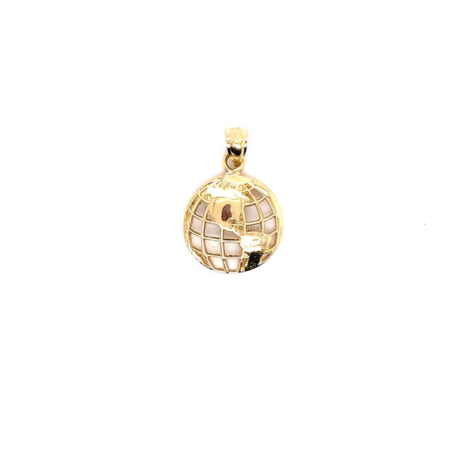 14k genuine gold earth-pendant charm-lirysjewelry