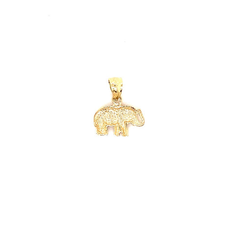 14k solid gold elephant charm 1.0g-pendant charm-lirysjewelry