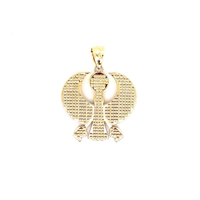 14k genuine gold horus the falcon god 4.5g-pendant charm-lirysjewelry
