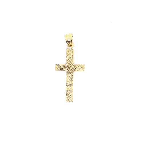 14k genuine gold cross 1.8g-pendant charm-lirysjewelry