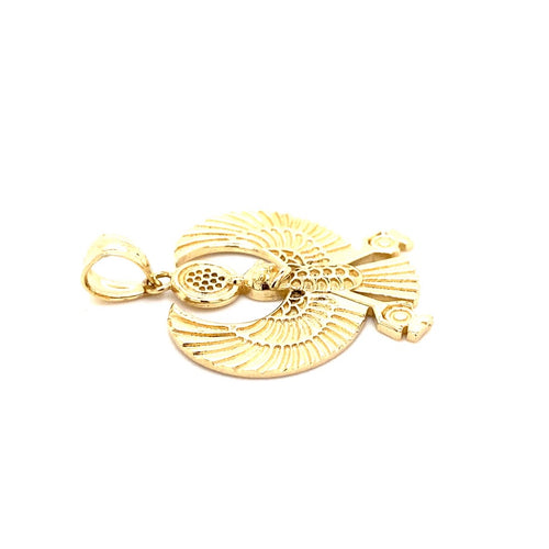 14k genuine gold horus the falcon god 4.5g-pendant charm-lirysjewelry