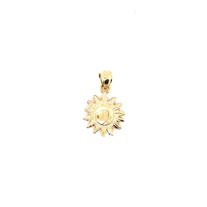 14k real gold sun 2.6g-pendant charm-lirysjewelry
