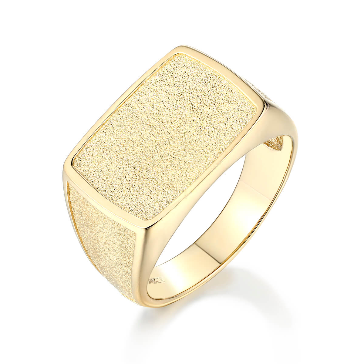 Gold Signet Ring Mens Rings Yellow Gold Gold Dust Signet Ring