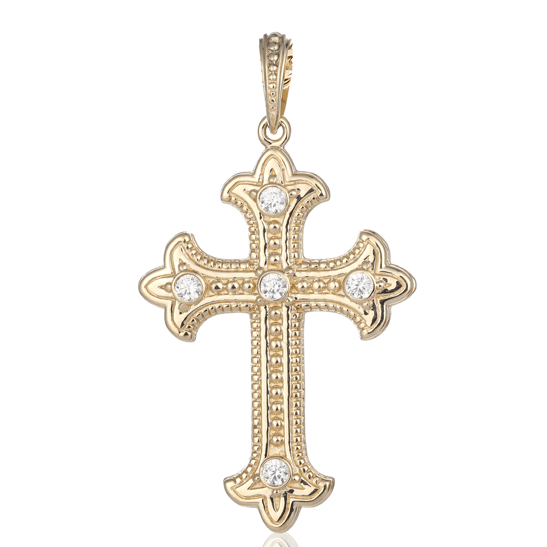 10x Small Cross Charms for Necklaces Religious Pendant Earring