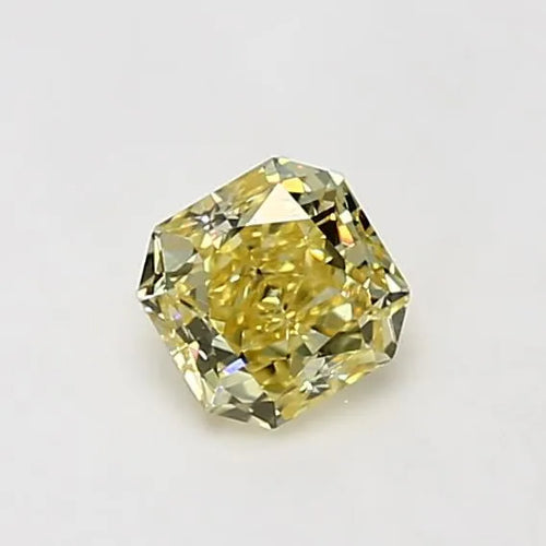 0.58ct Radiant Natural Diamond (Colour Fancy Intense Yellow, Clarity VVS1, GIA Certified)