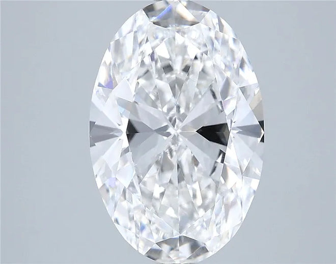 4.00ct Oval Lab Grown Diamond (Colour E, Clarity VVS1, GIA Certified)