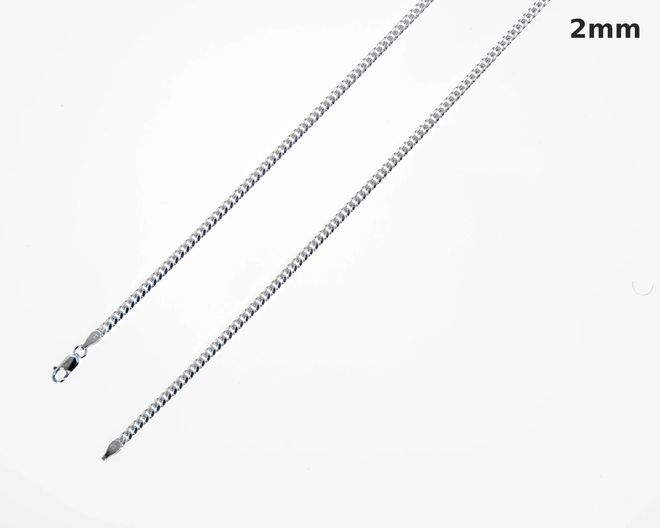 Silver Miami Cuban Link Chain