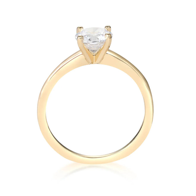 Classic Four-Prong Solitaire Engagement Ring