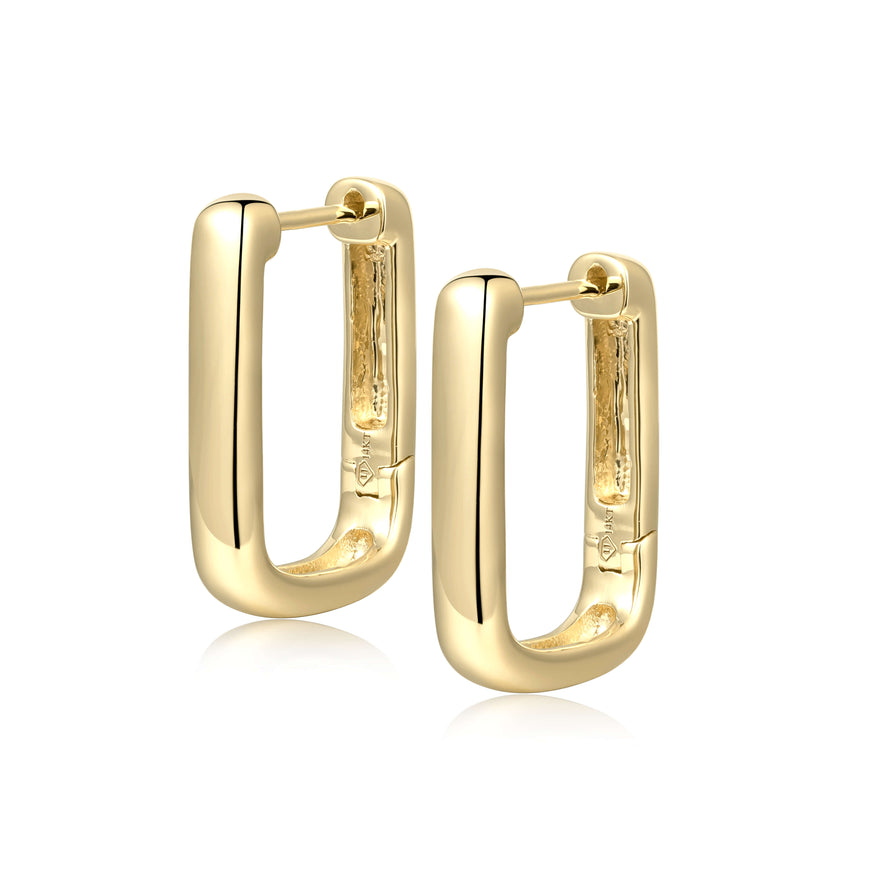 Pendiente de aro de oro para mujer