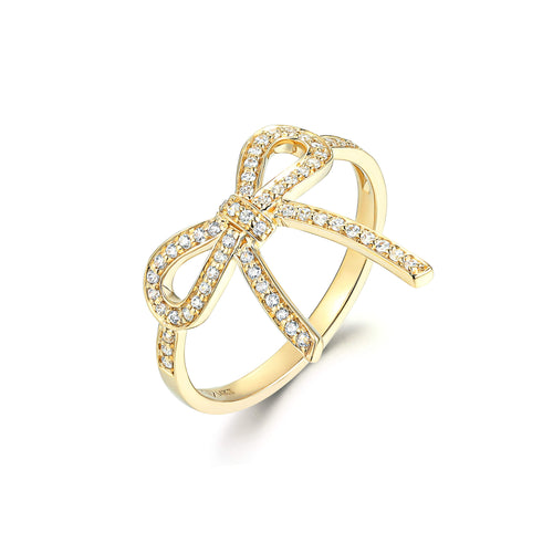 Coquette Sparkling Bow Ring