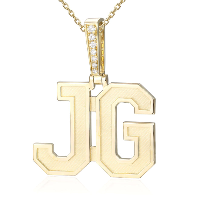 Colgante de número personalizable | Borde biselado elevado.