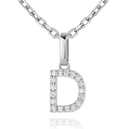 Diamond Initial Charms