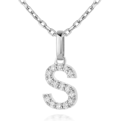 Diamond Initial Charms