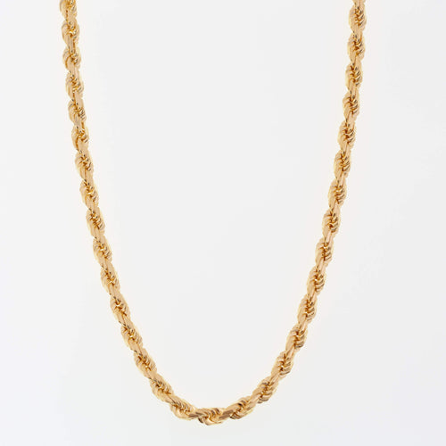 Gold Diamond Cut Rope Chains Genuine Gold Jewelry – Liry's Jewelry