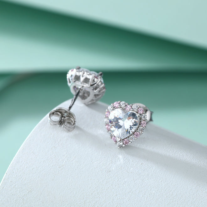 Eternal Love Heart Studs