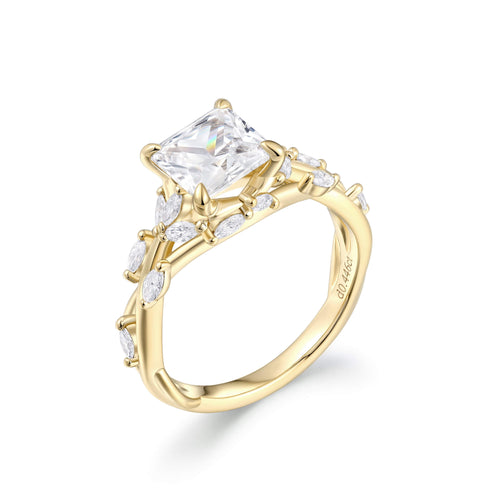 Ethereal Vine Solitaire Ring