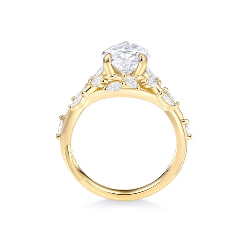 Ethereal Vine Solitaire Ring