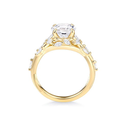 Ethereal Vine Solitaire Ring