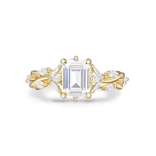 Ethereal Vine Solitaire Ring