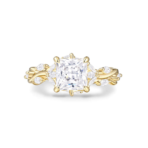 Ethereal Vine Solitaire Ring