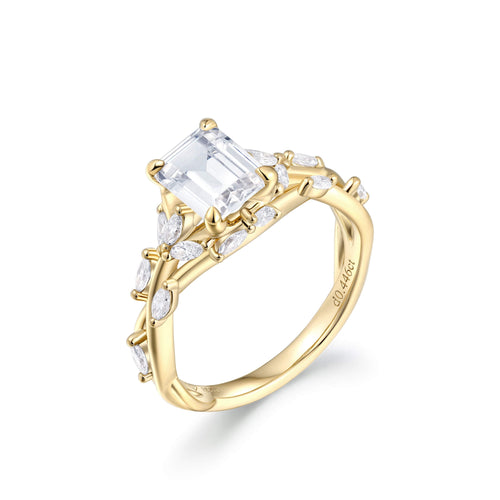 Ethereal Vine Solitaire Ring