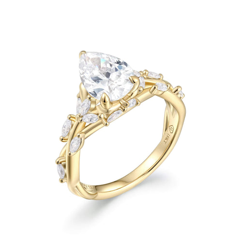 Ethereal Vine Solitaire Ring