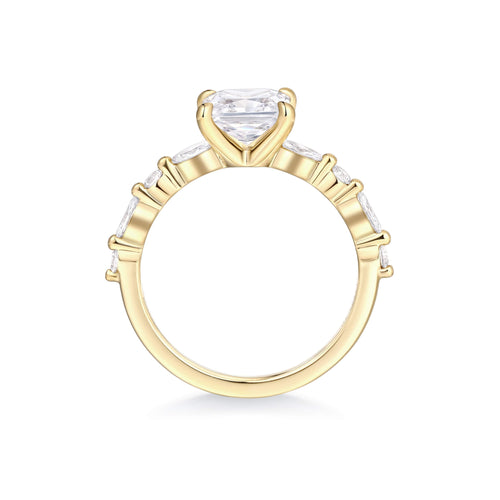 Marquise Accent Solitaire engagement Ring