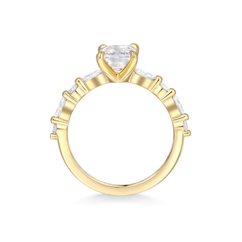 Marquise Accent Solitaire engagement Ring
