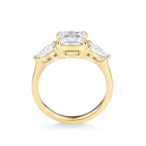 Trinity Pear Accent Engagement Ring