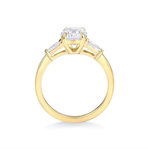 Emerald-Cut Tapered Baguette Engagement Ring