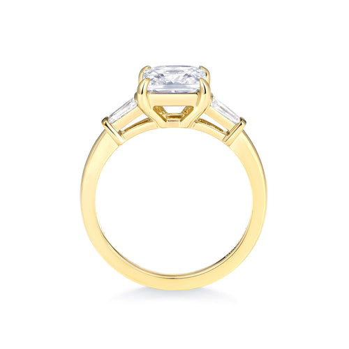 Emerald-Cut Tapered Baguette Engagement Ring