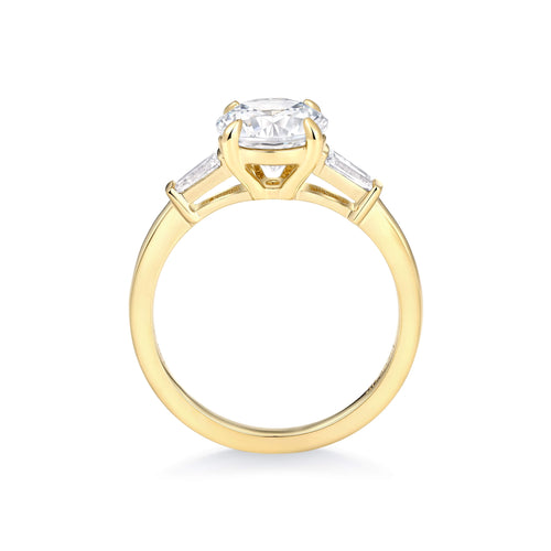 Emerald-Cut Tapered Baguette Engagement Ring