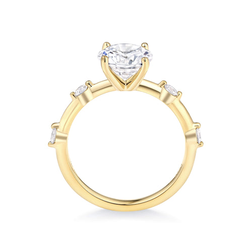 Accent Stone Engagement Ring