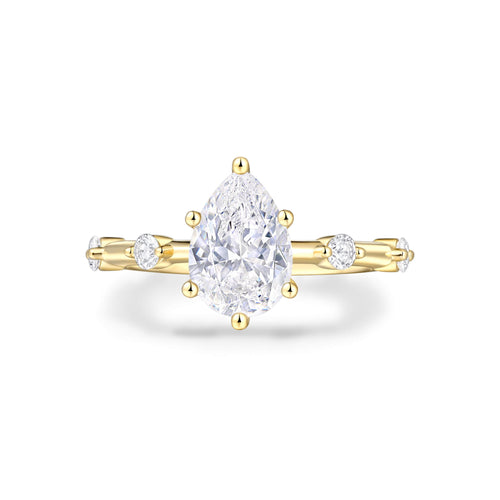 Accent Stone Engagement Ring