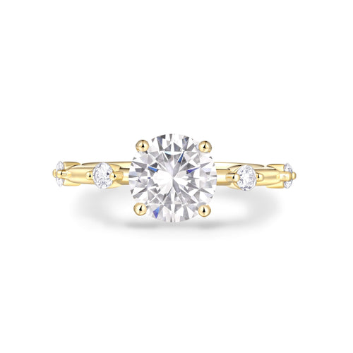Accent Stone Engagement Ring