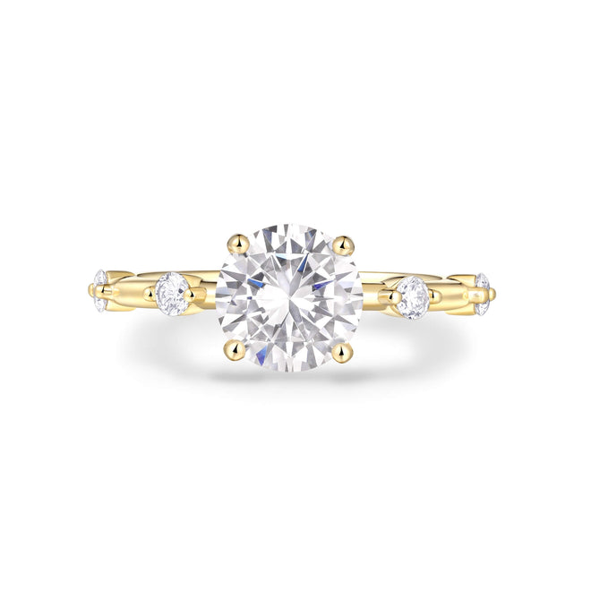 Accent Stone Engagement Ring