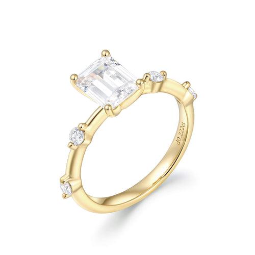 Accent Stone Engagement Ring